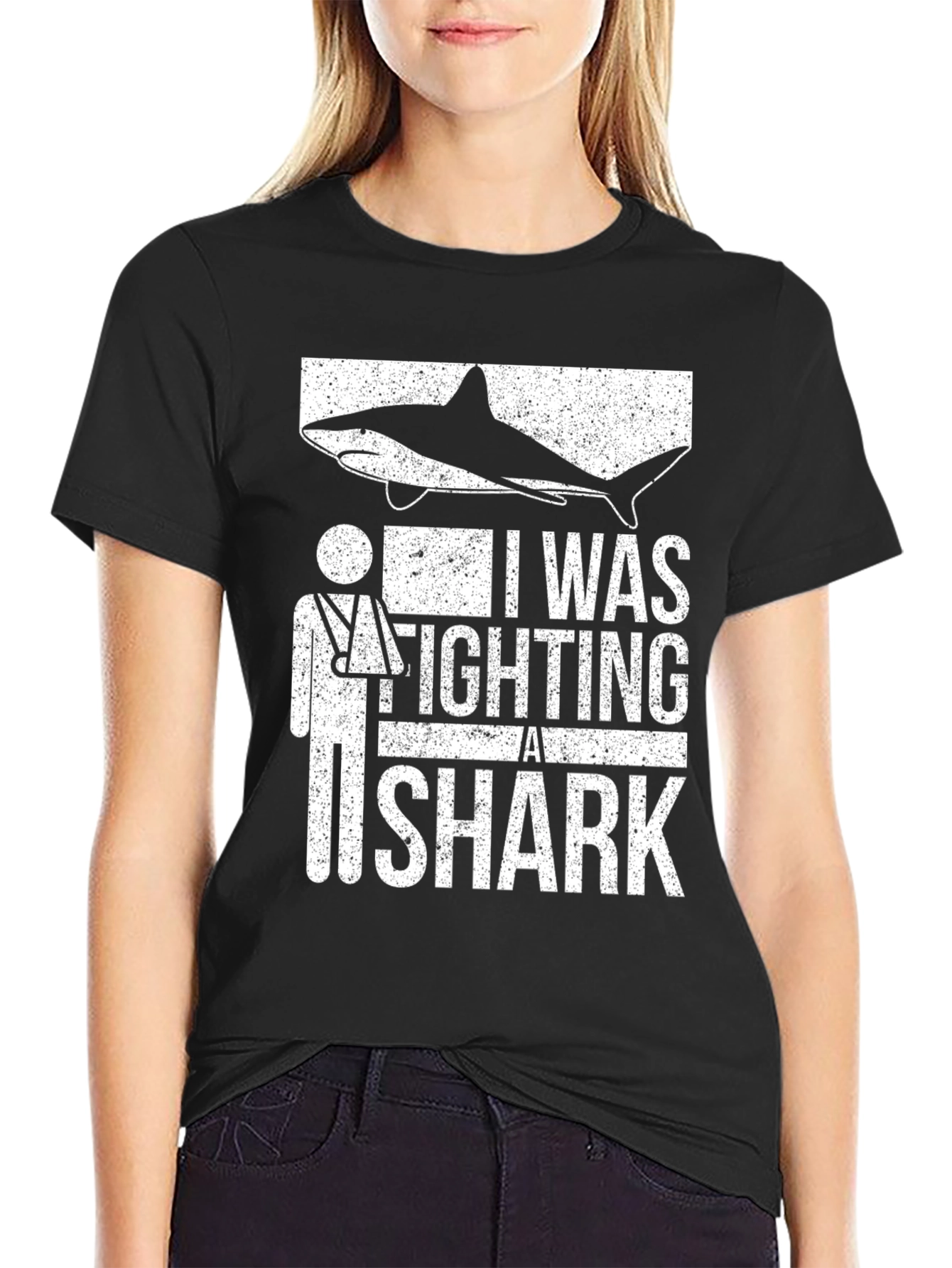 I Was Fighting A Shark T-Shirt