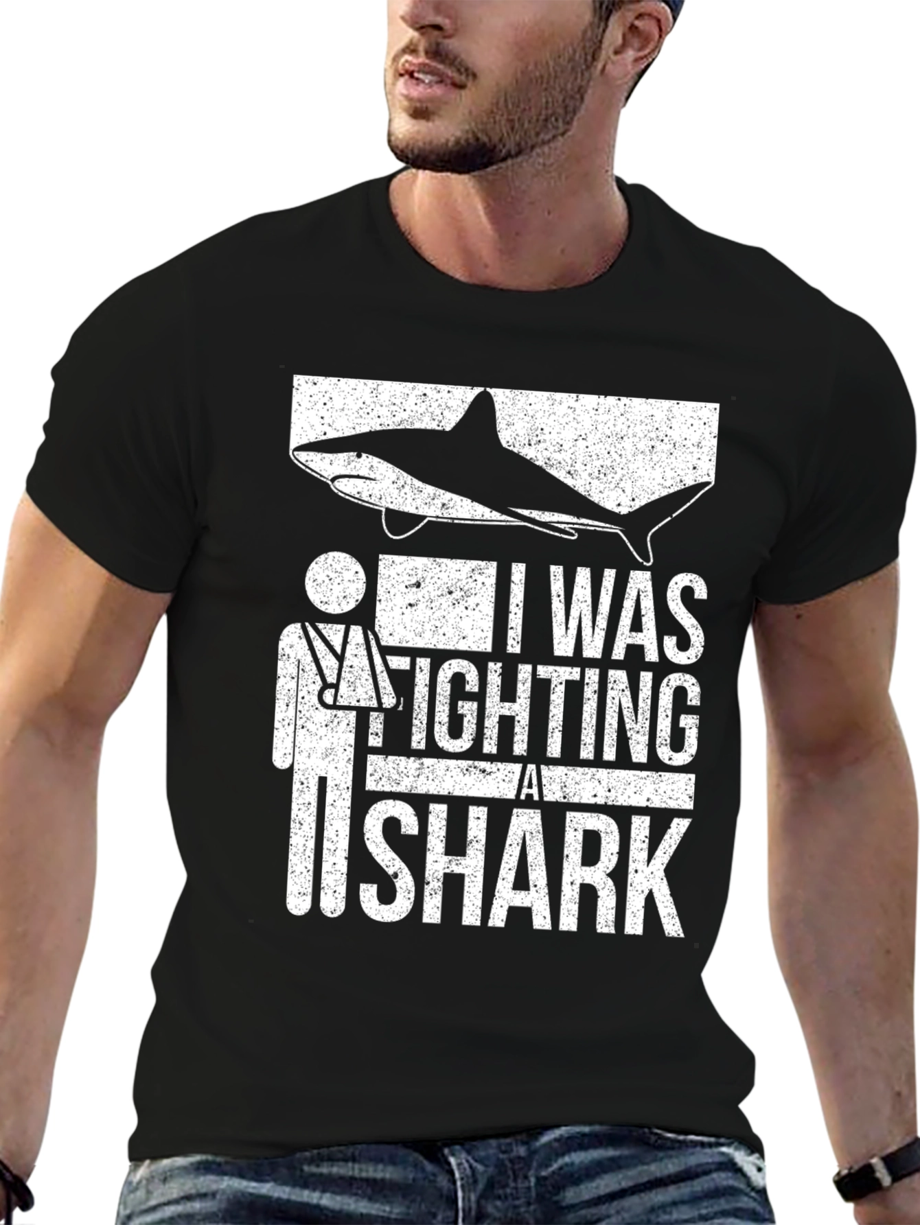 I Was Fighting A Shark T-Shirt