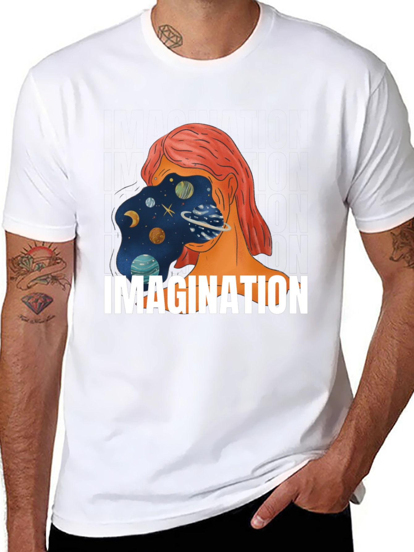 Imagination Universe Graphic Print Tee