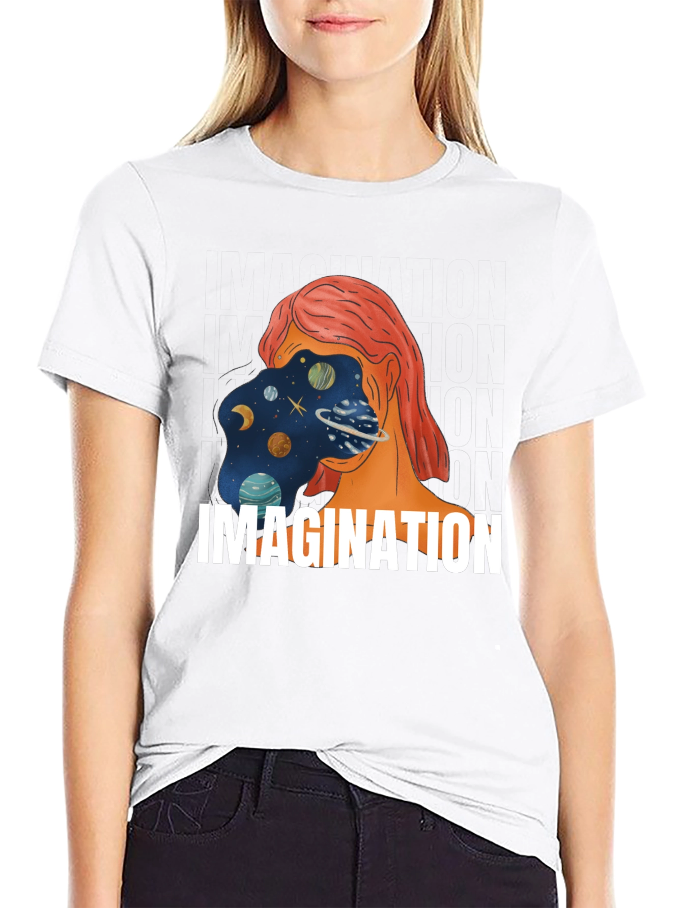 Imagination Universe Graphic Print Tee