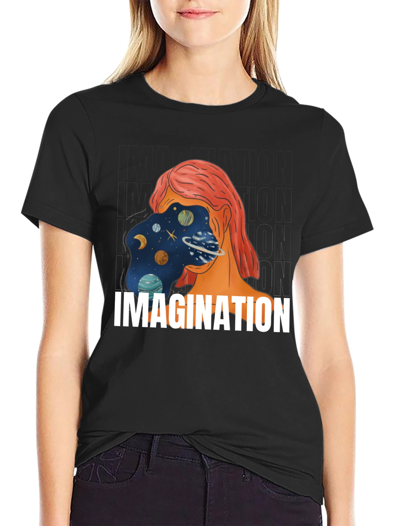 Imagination Universe Graphic Print Tee