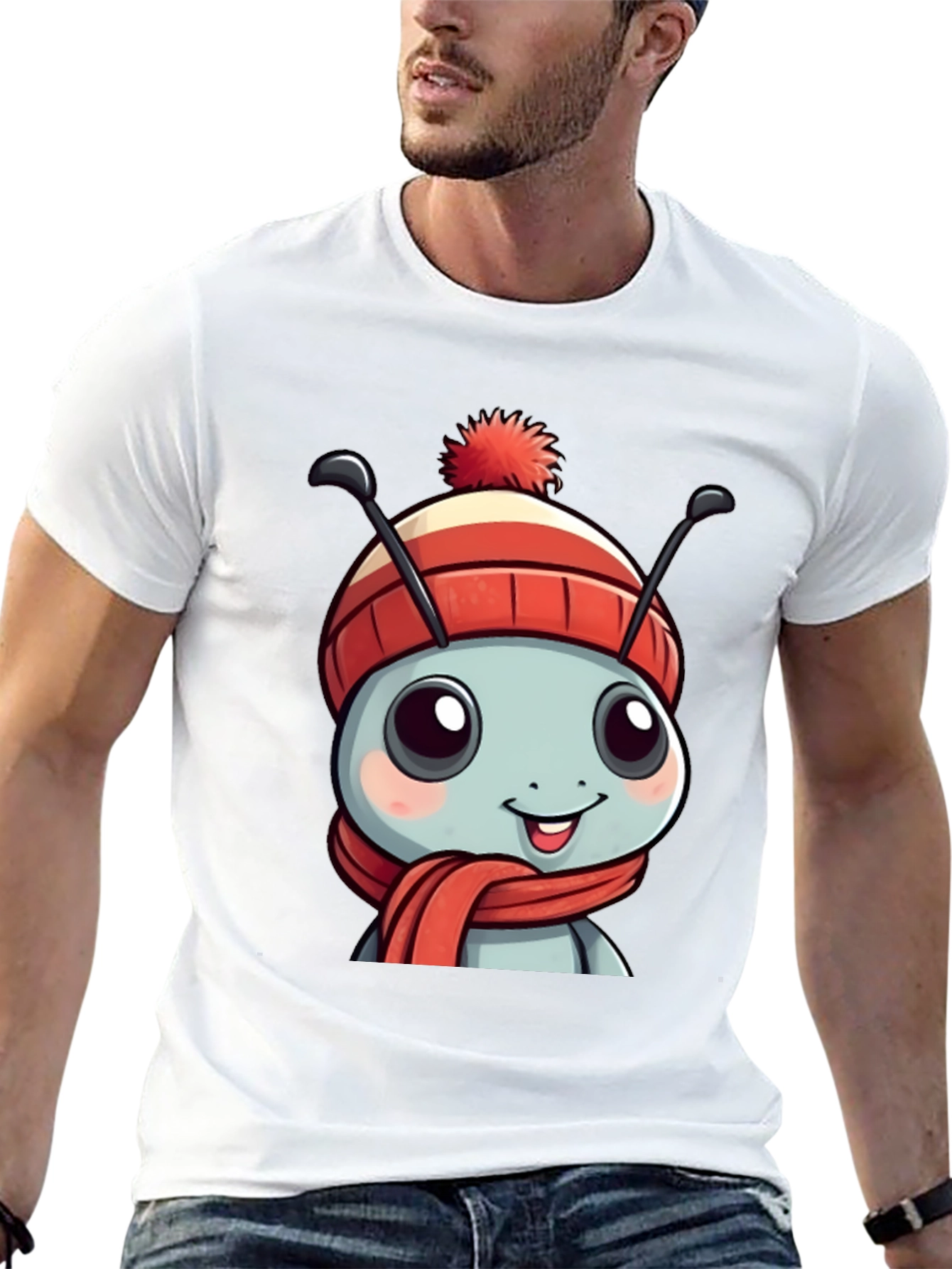 Cute Cartoon Ant Winter T-Shirt