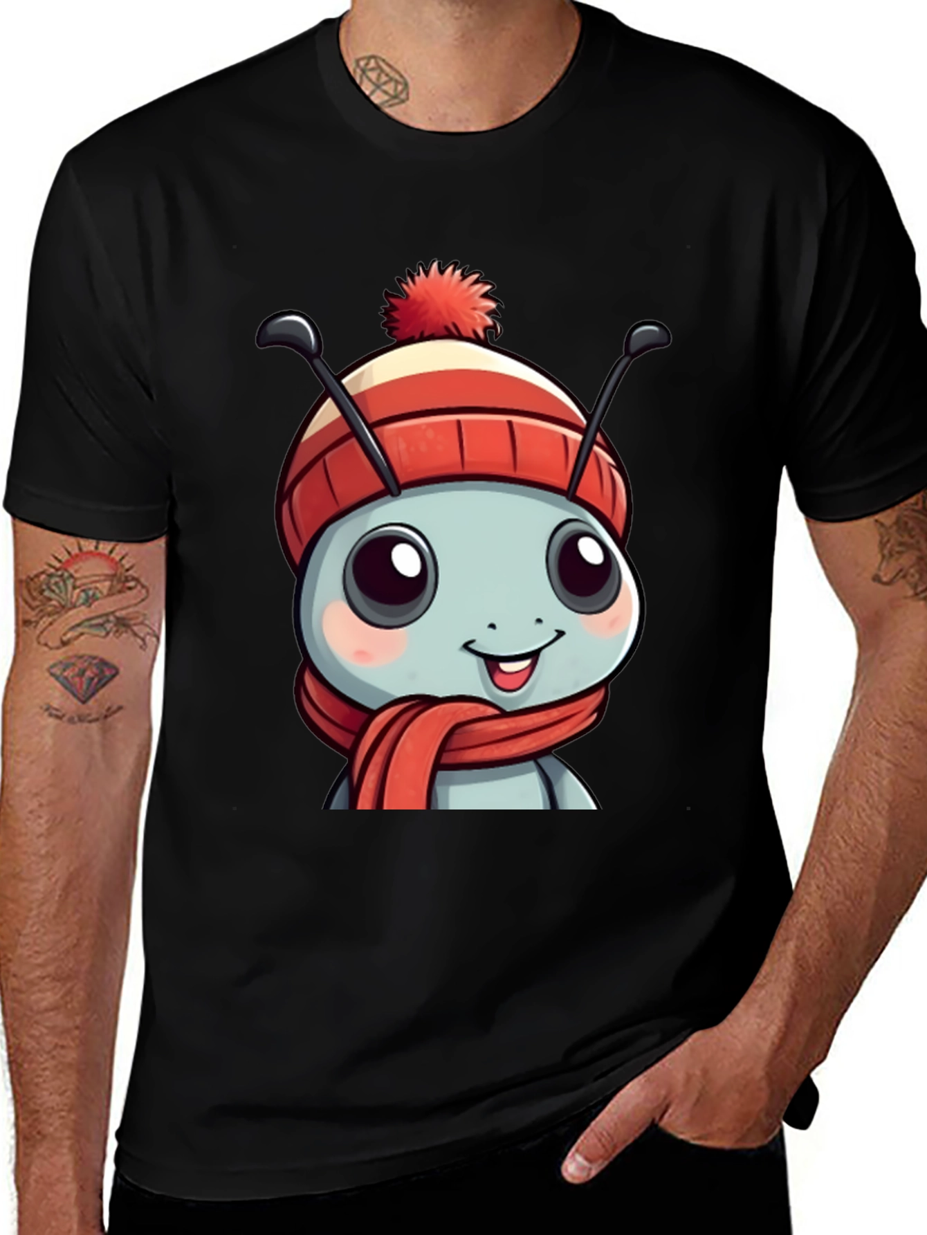 Cute Cartoon Ant Winter T-Shirt