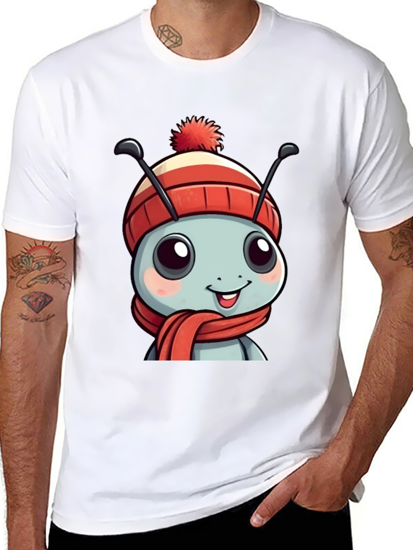 Cute Cartoon Ant Winter T-Shirt