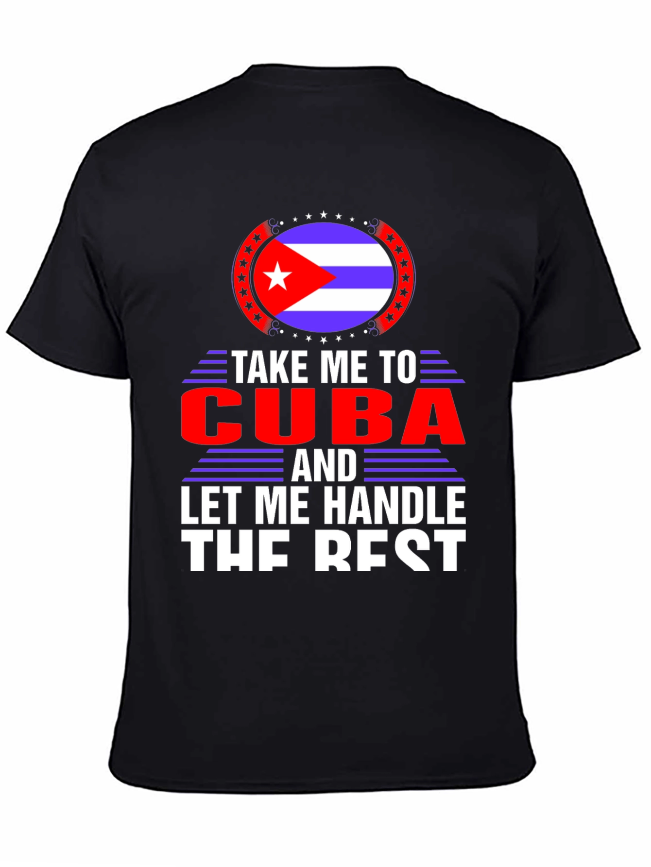 Take Me To Cuba Black T-Shirt