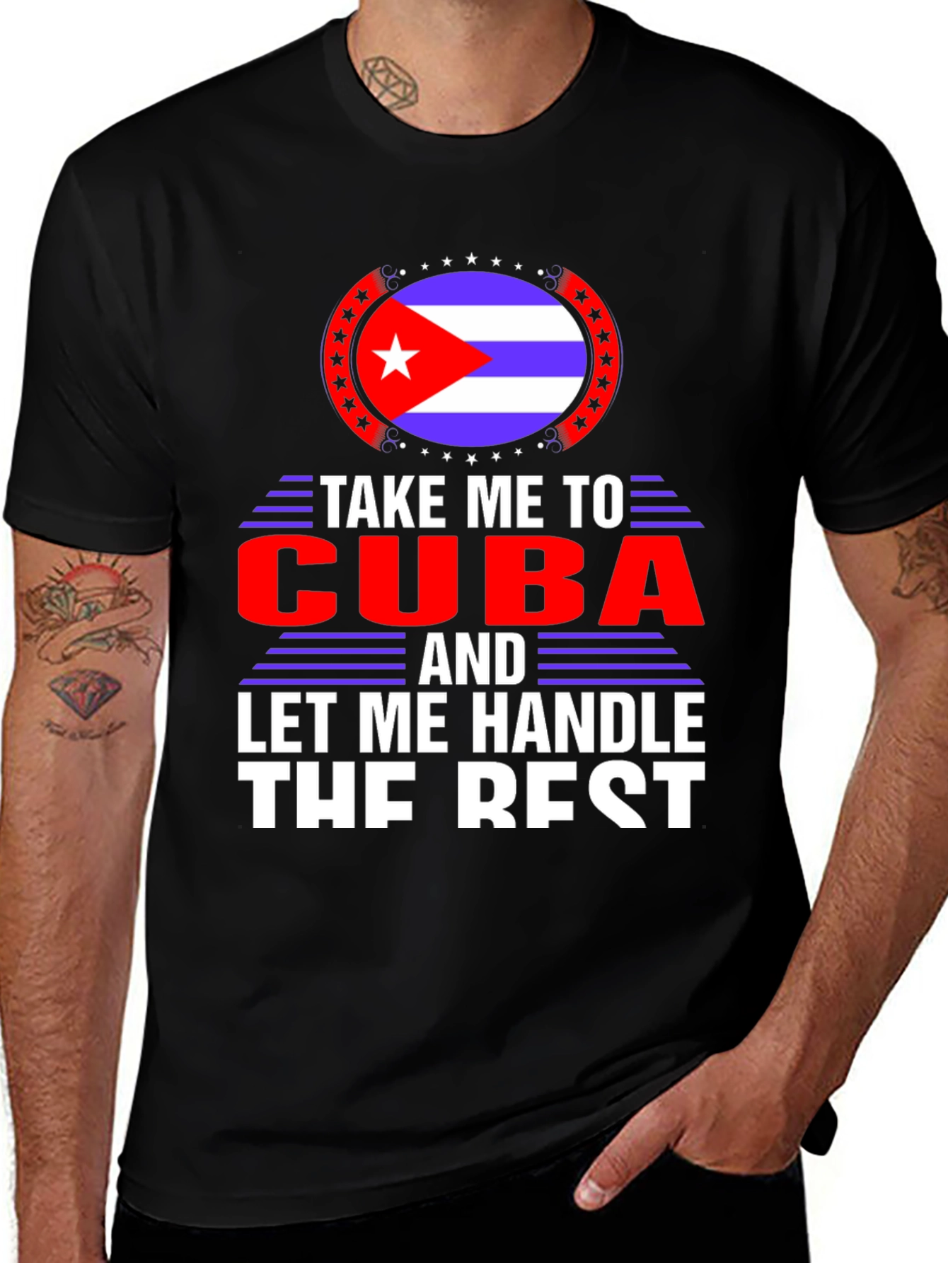 Take Me To Cuba Black T-Shirt