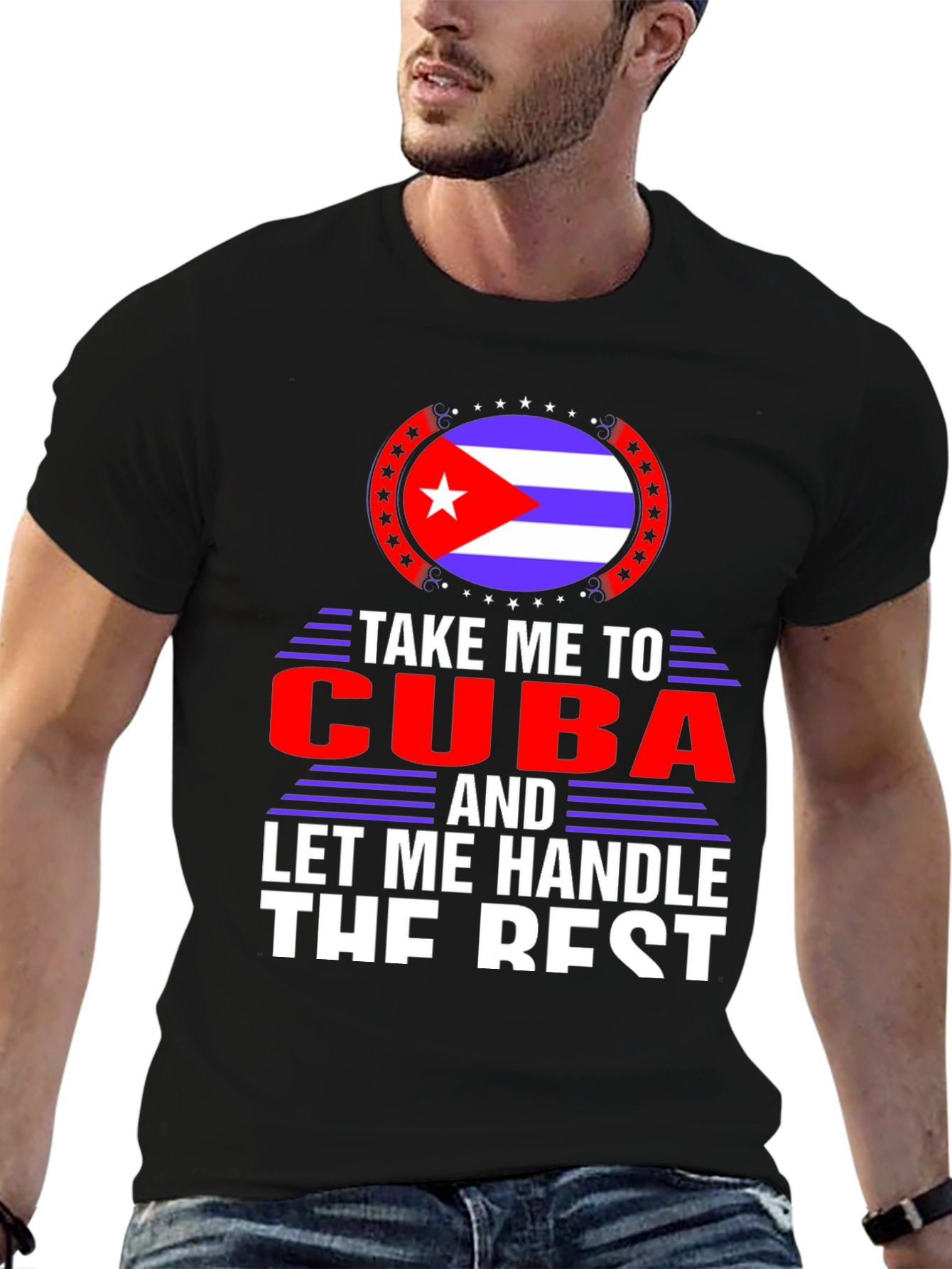 Take Me To Cuba Black T-Shirt