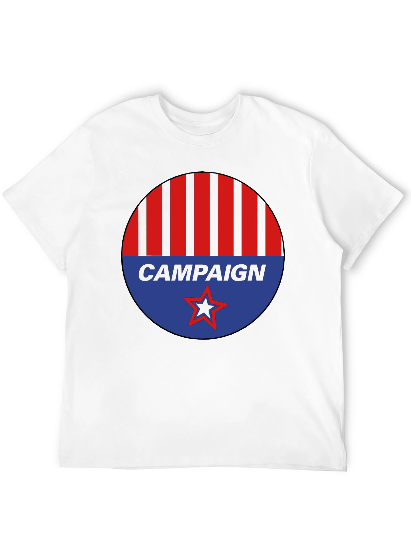 Campaign Graphic Tee - Red Blue Black