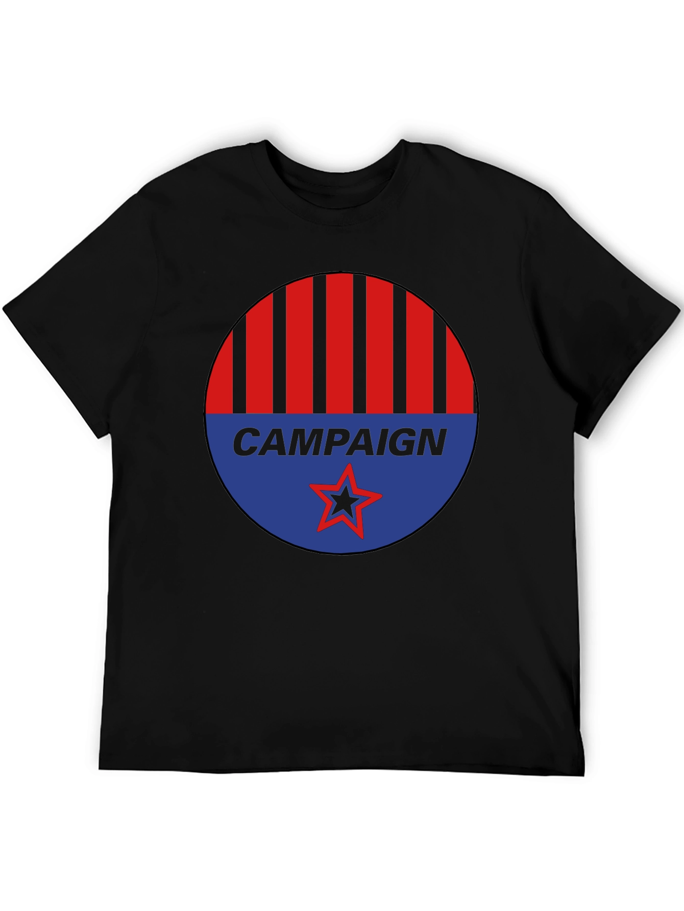 Campaign Graphic Tee - Red Blue Black