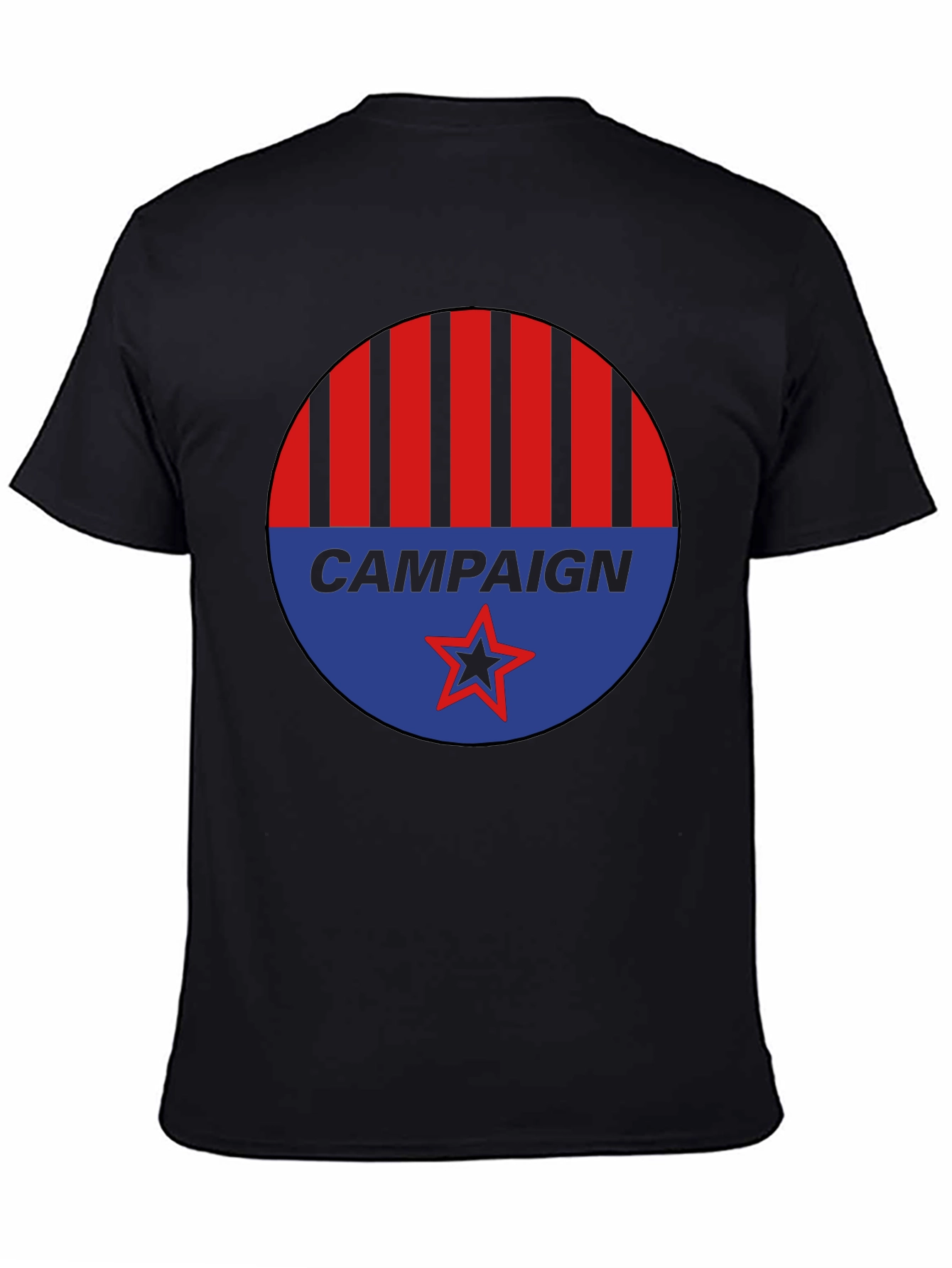 Campaign Graphic Tee - Red Blue Black