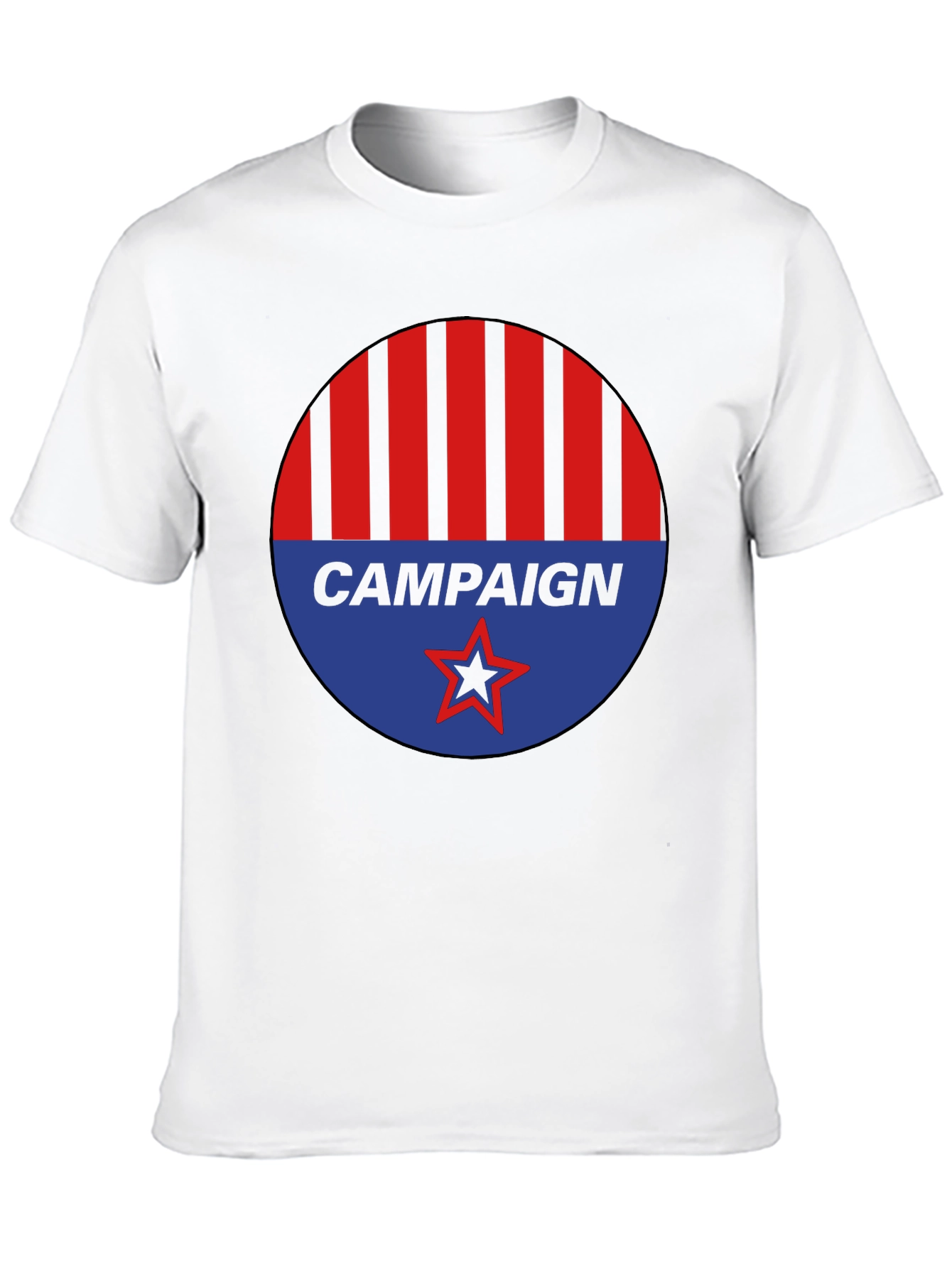 Campaign Graphic Tee - Red Blue Black