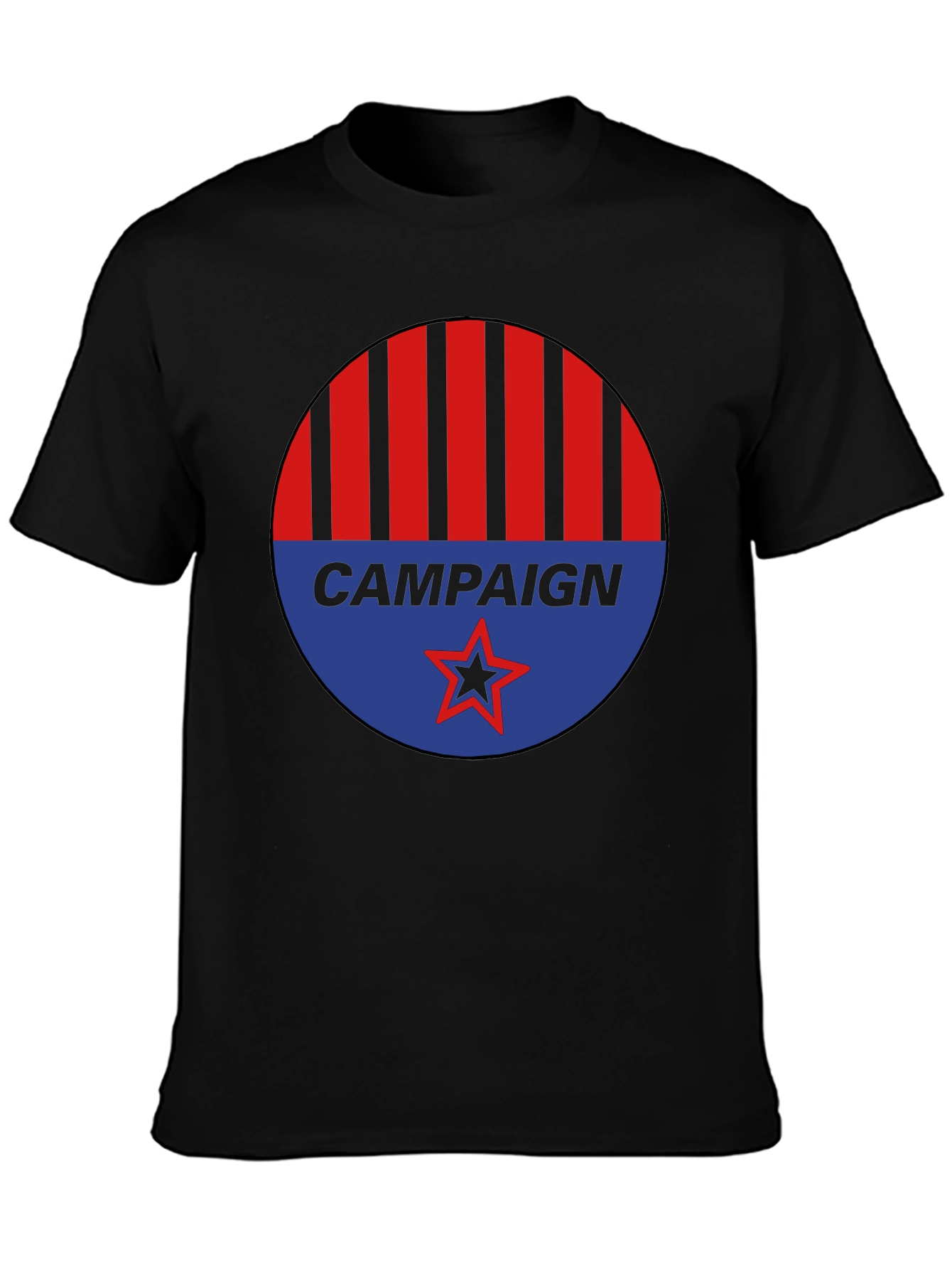 Campaign Graphic Tee - Red Blue Black