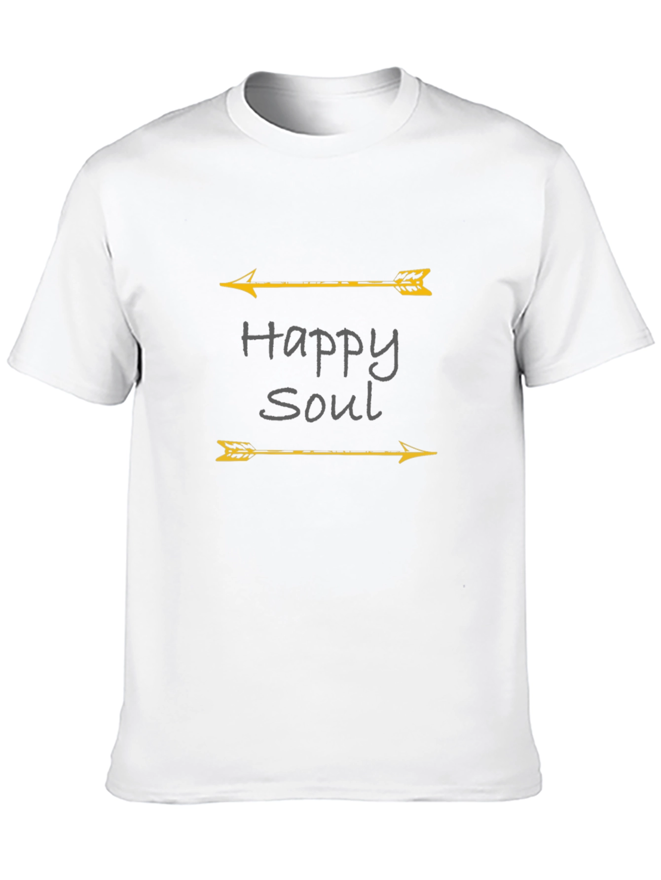 Happy Soul Arrow Graphic Black T-Shirt