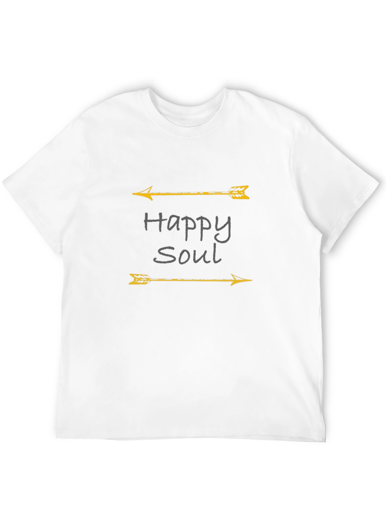 Happy Soul Arrow Graphic Black T-Shirt