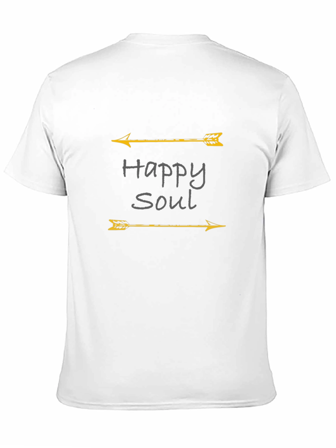 Happy Soul Arrow Graphic Black T-Shirt