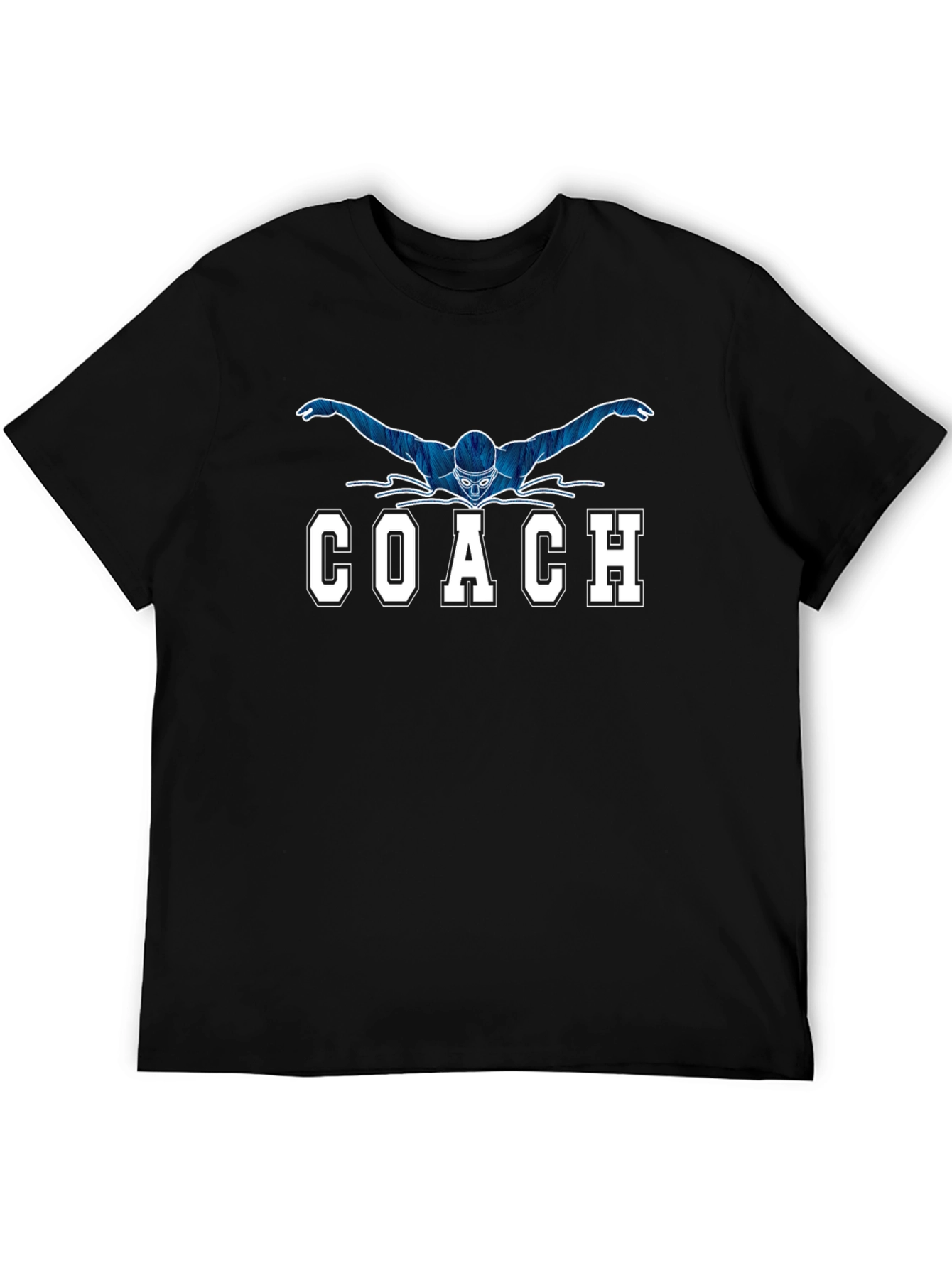 Swimmer Coach Graphic T-Shirt