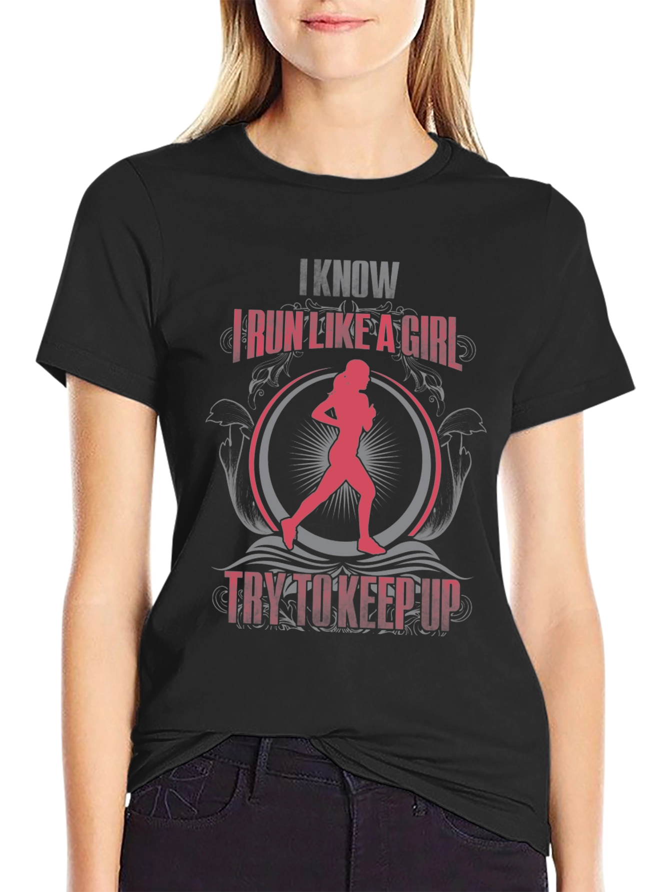I Know I Run Like a Girl Graphic Tee