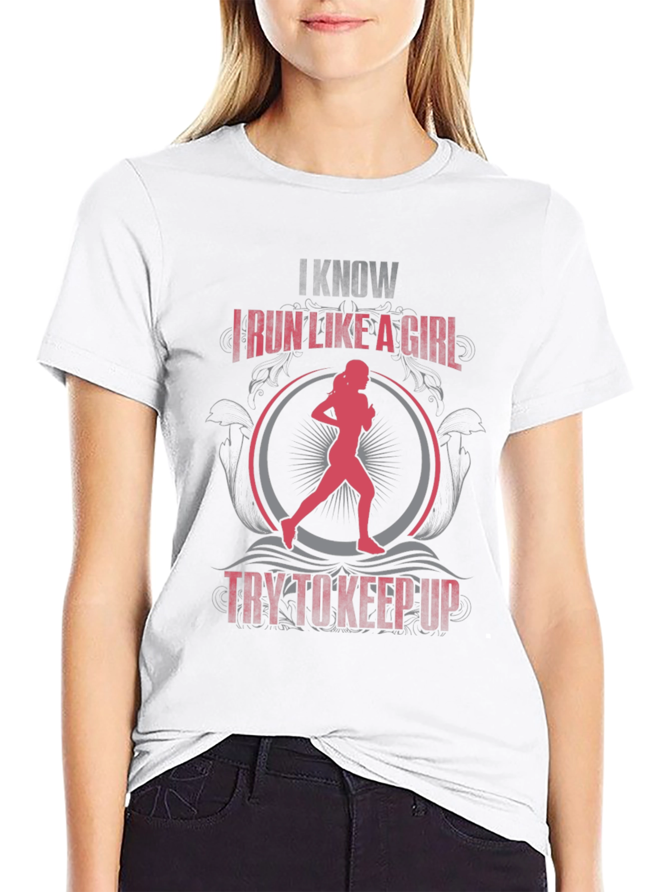 I Know I Run Like a Girl Graphic Tee