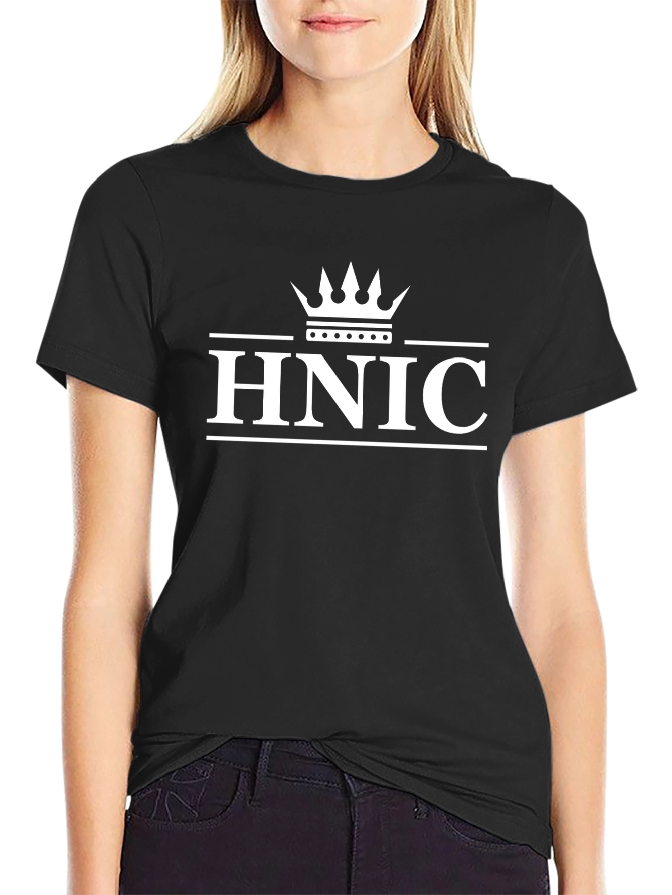 HNIC T-Shirt - Black - Crown Design