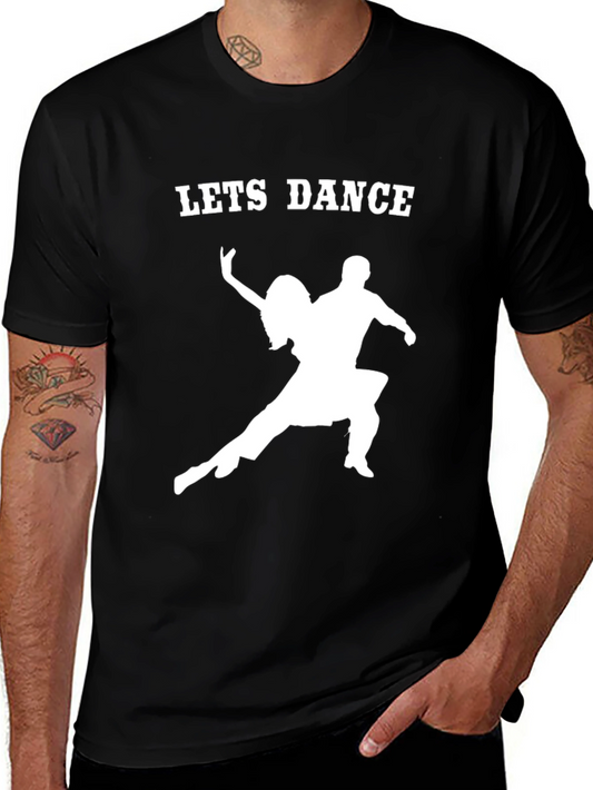 Lets Dance Graphic Tee - Black Cotton Shirt