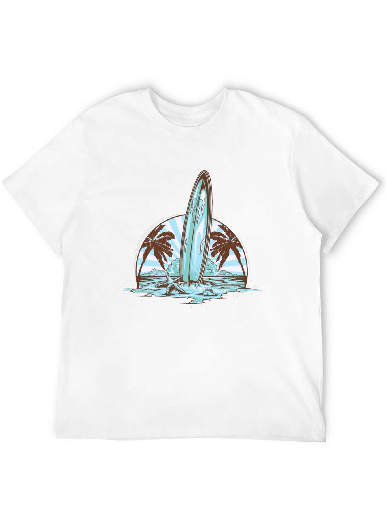 Surfboard Beach Graphic Tee