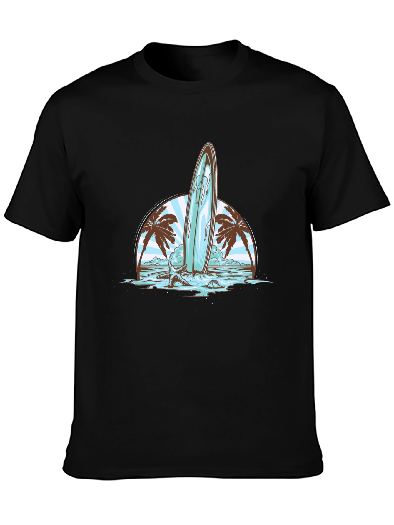 Surfboard Beach Graphic Tee