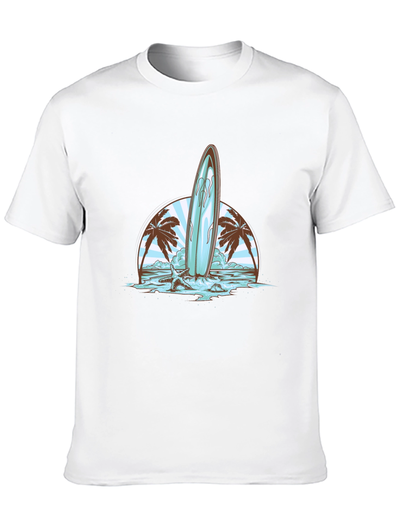 Surfboard Beach Graphic Tee