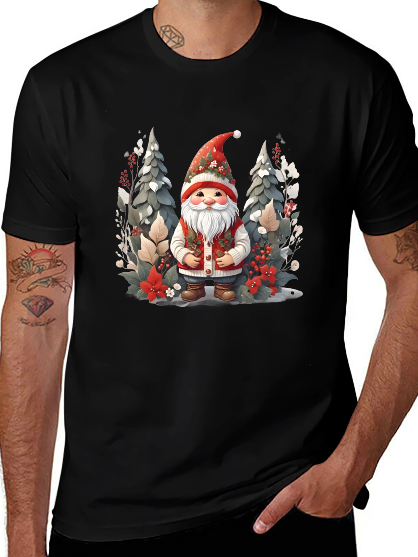 Festive Gnome Graphic Tee
