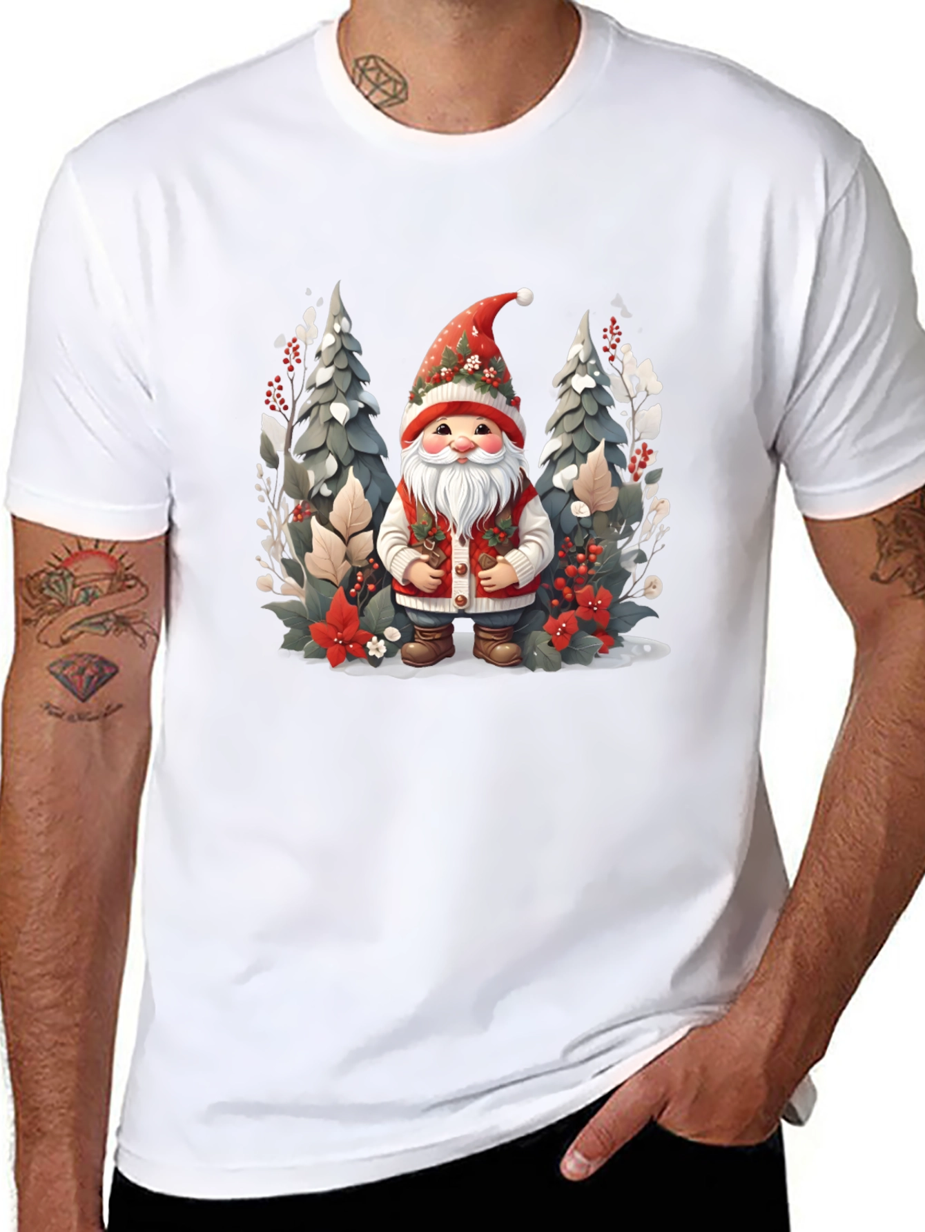 Festive Gnome Graphic Tee