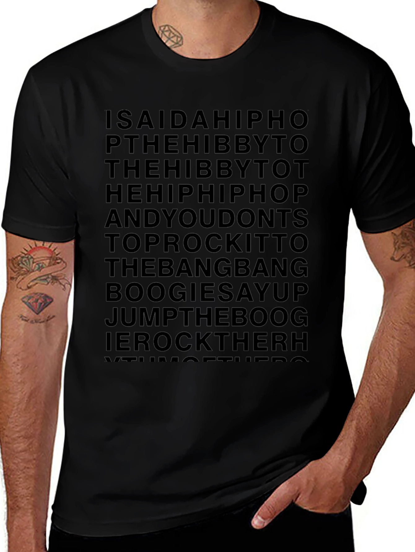 Isaiah Hip Hop T-Shirt - Rhyme Master Black Tee