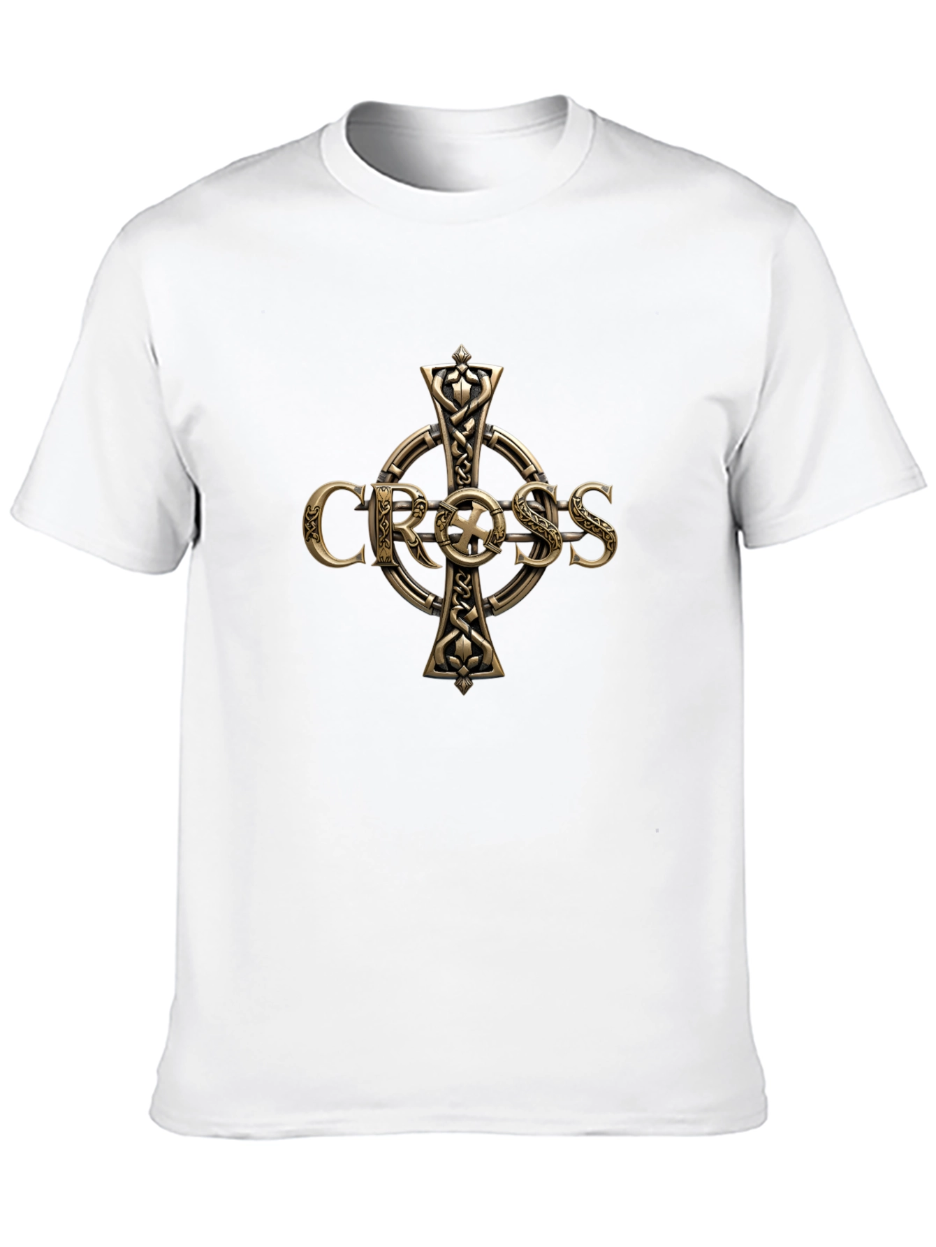 Celtic Cross Graphic T-Shirt - Premium Cotton Blend
