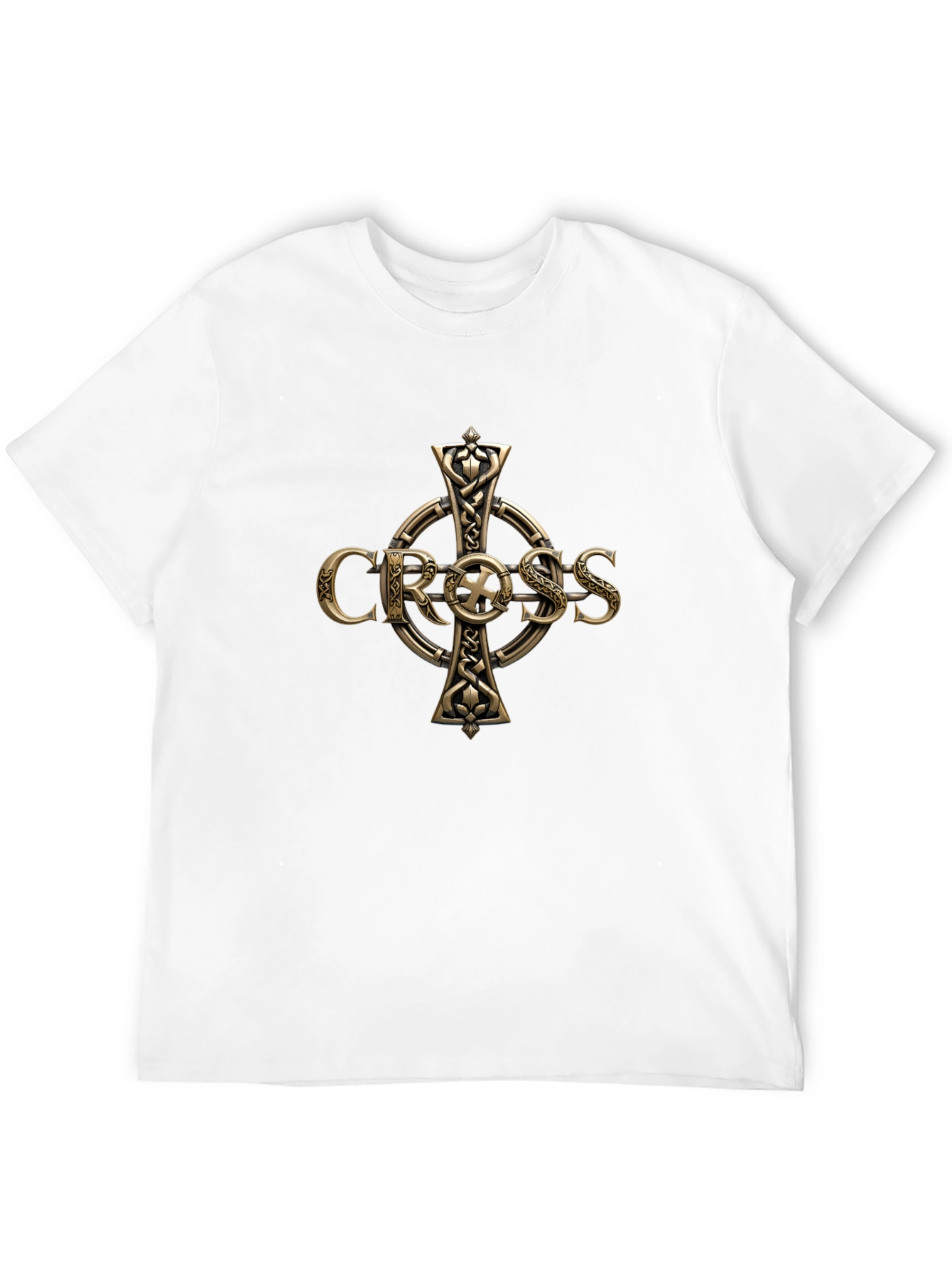 Celtic Cross Graphic T-Shirt - Premium Cotton Blend