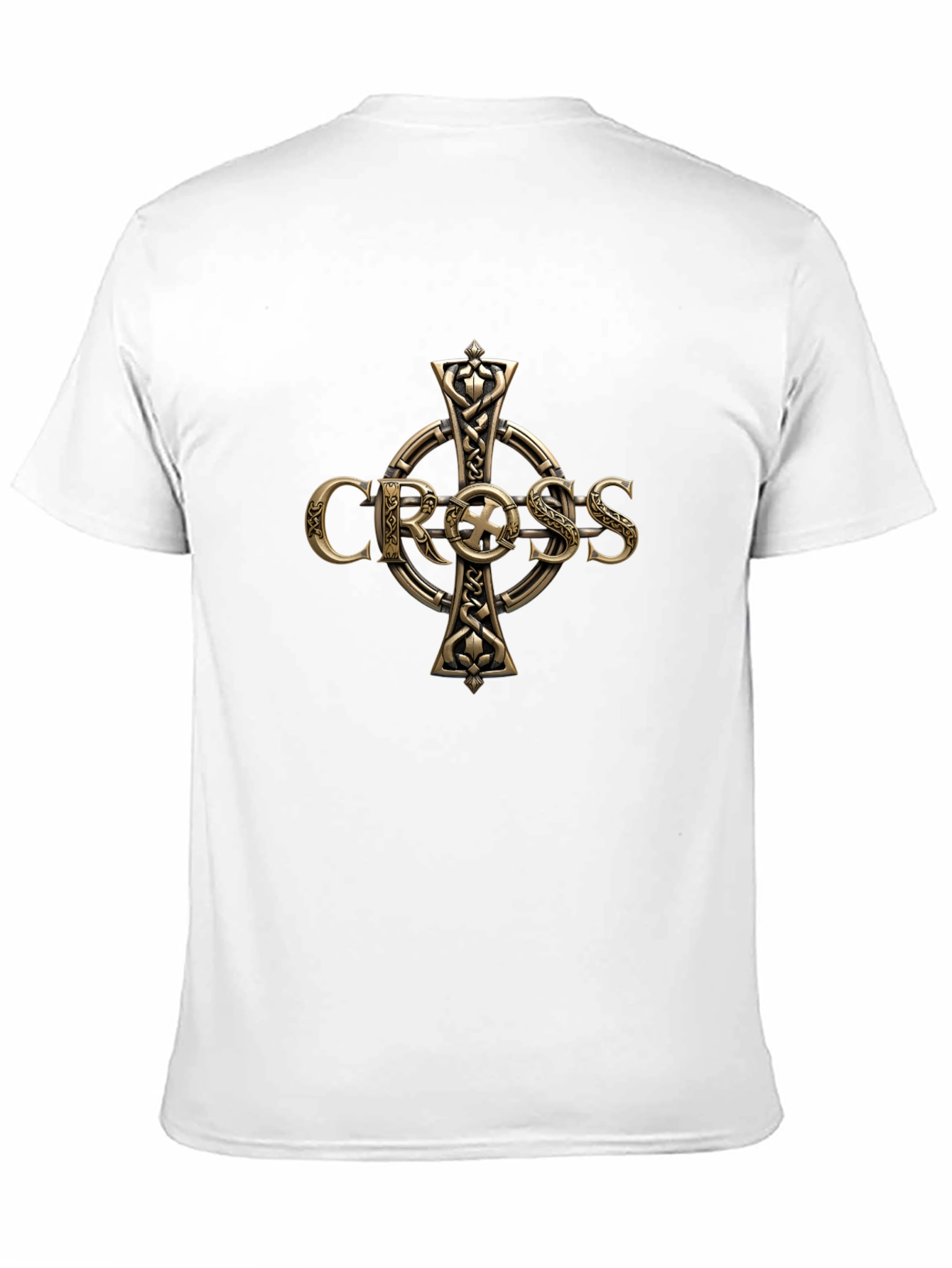 Celtic Cross Graphic T-Shirt - Premium Cotton Blend