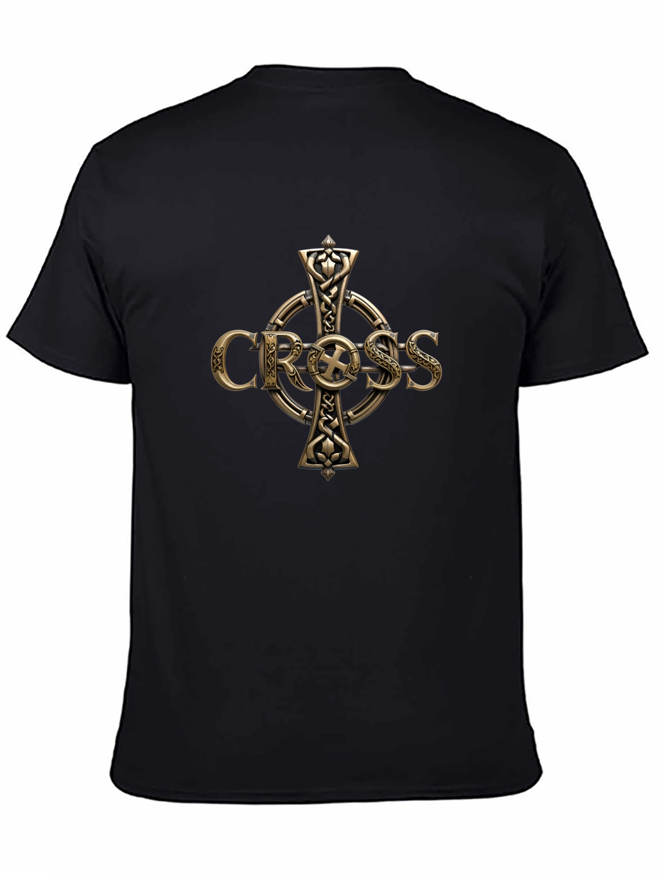 Celtic Cross Graphic T-Shirt - Premium Cotton Blend
