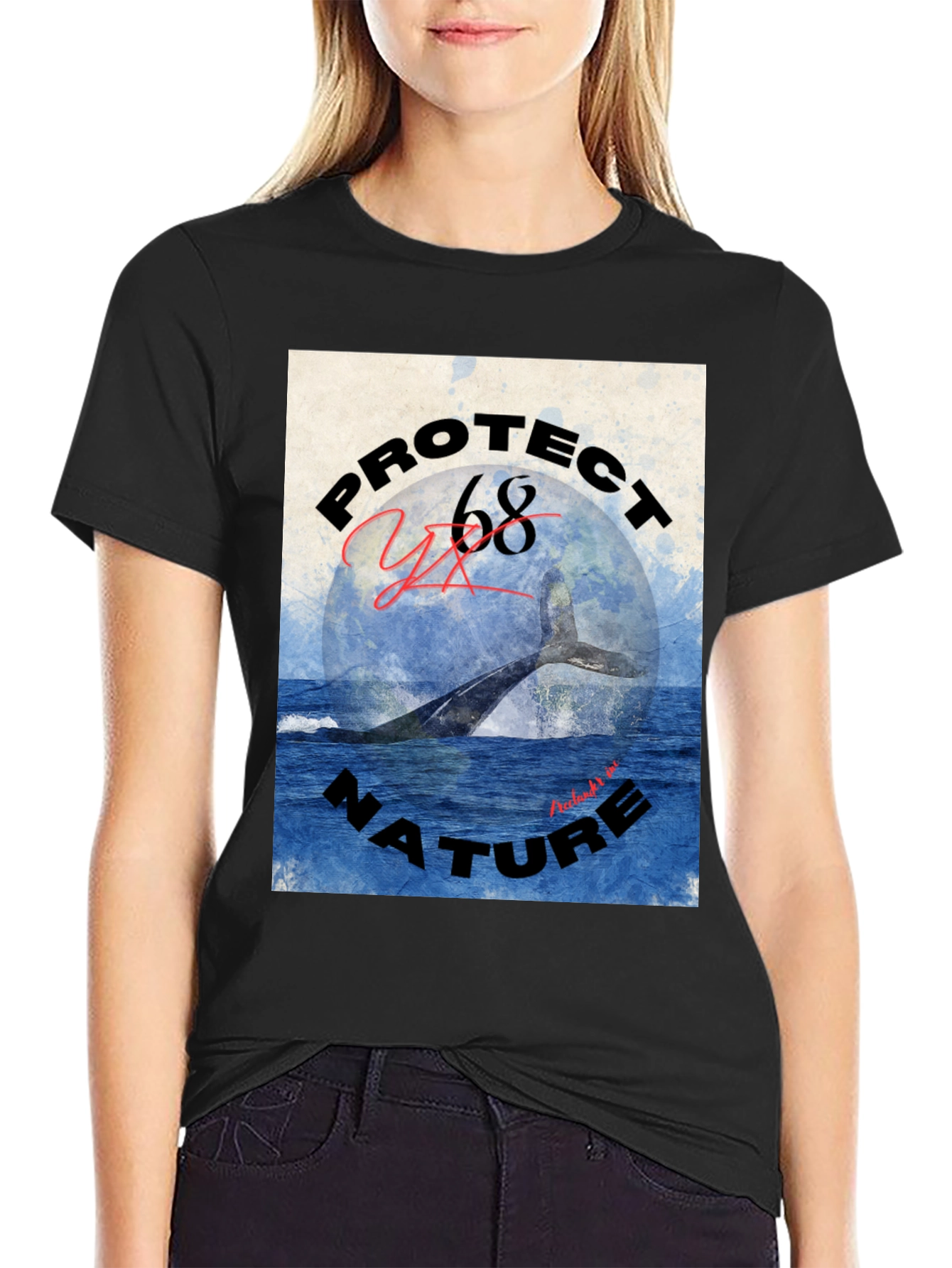 Protect Nature Whale Graphic Tee