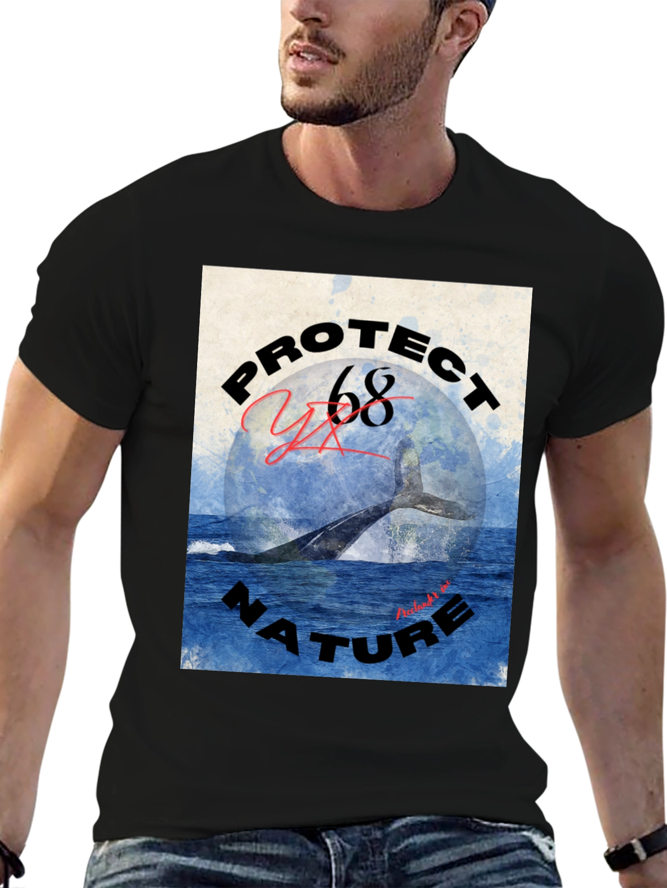 Protect Nature Whale Graphic Tee