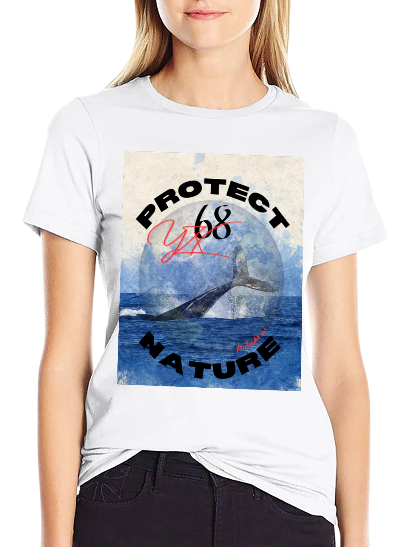 Protect Nature Whale Graphic Tee
