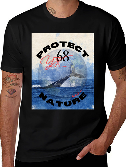 Protect Nature Whale Graphic Tee