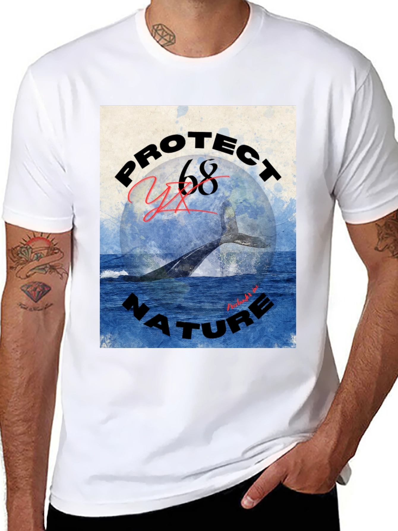 Protect Nature Whale Graphic Tee