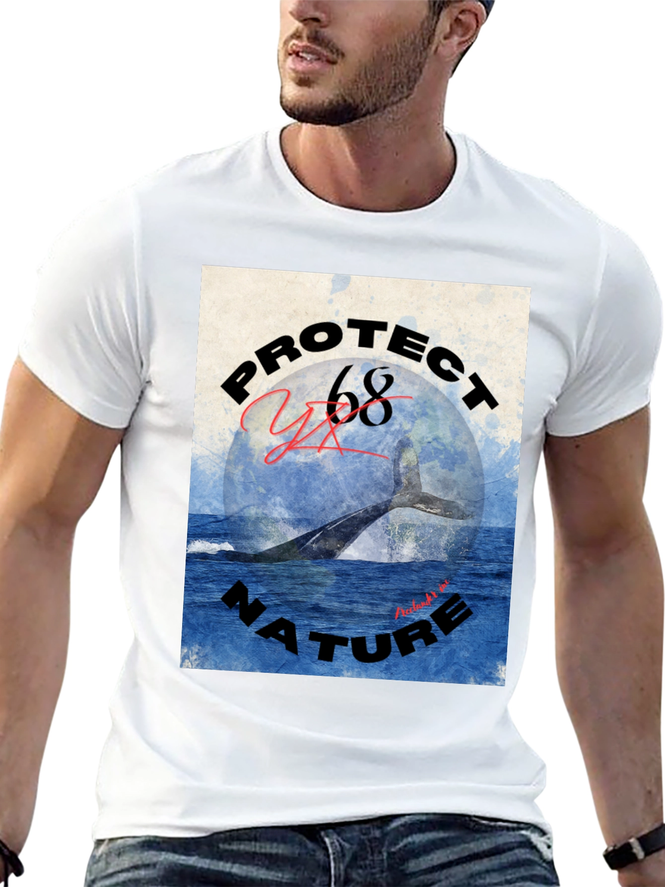 Protect Nature Whale Graphic Tee