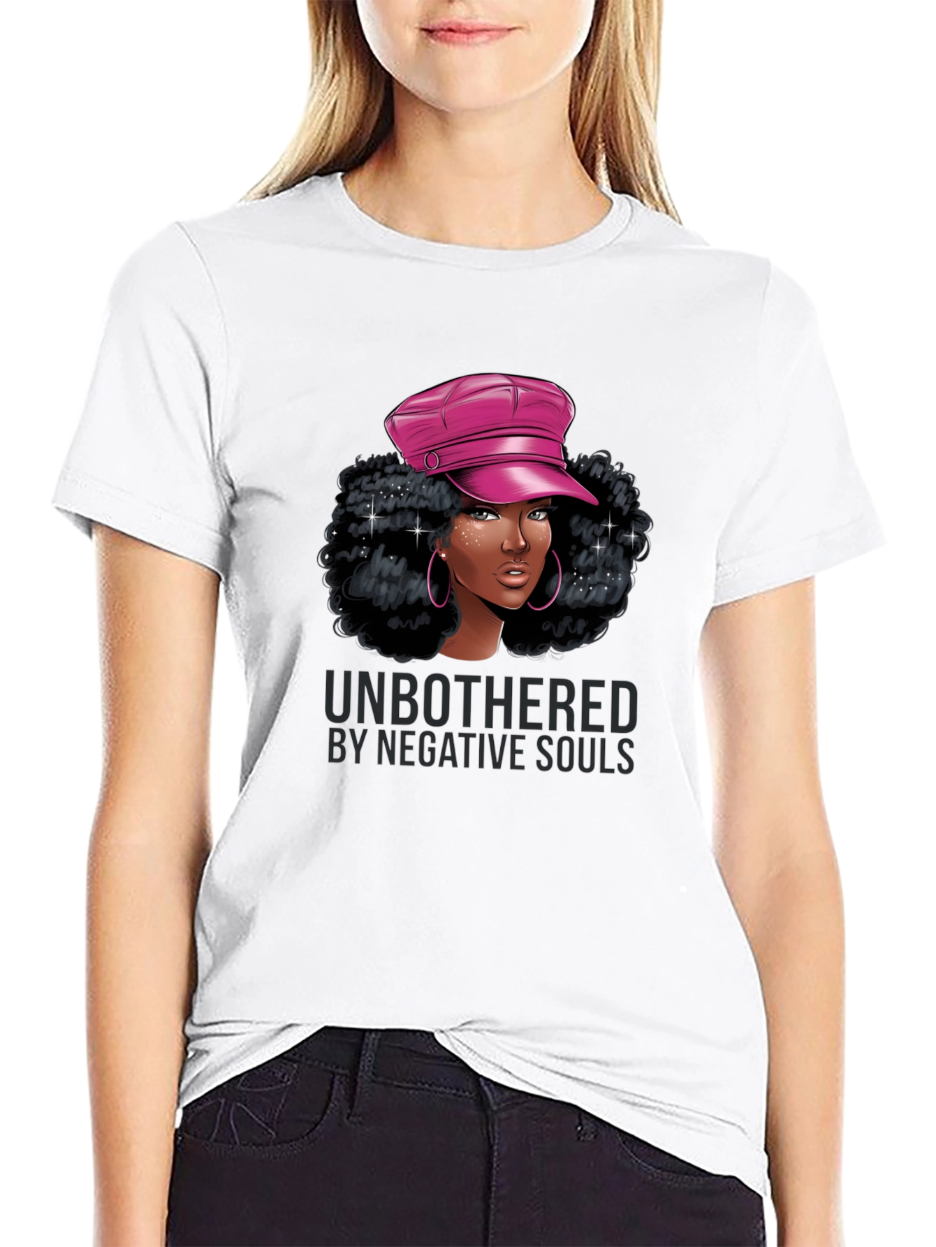 Unbothered Graphic Tee - Stylish Black T-Shirt