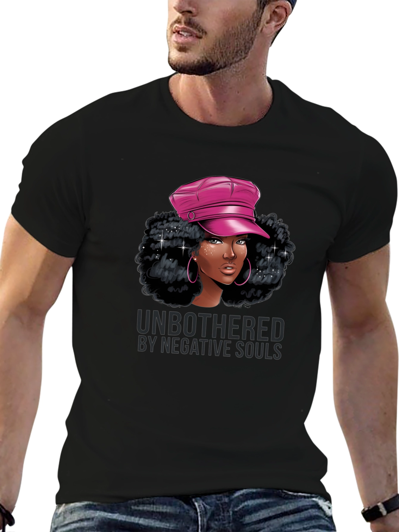 Unbothered Graphic Tee - Stylish Black T-Shirt