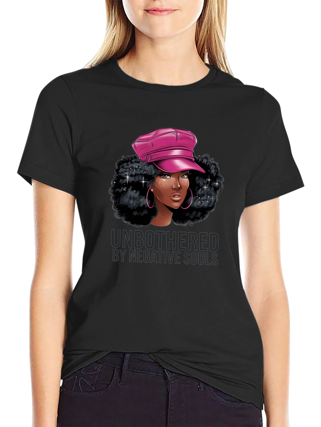 Unbothered Graphic Tee - Stylish Black T-Shirt
