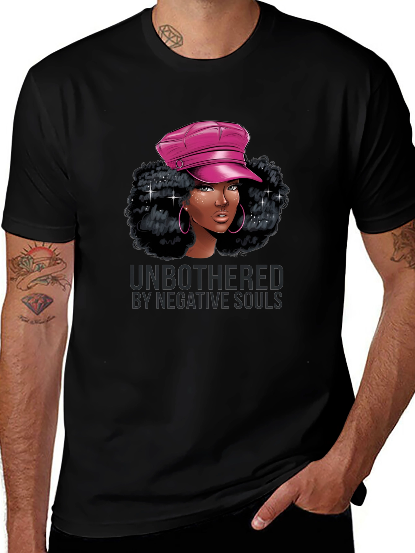 Unbothered Graphic Tee - Stylish Black T-Shirt