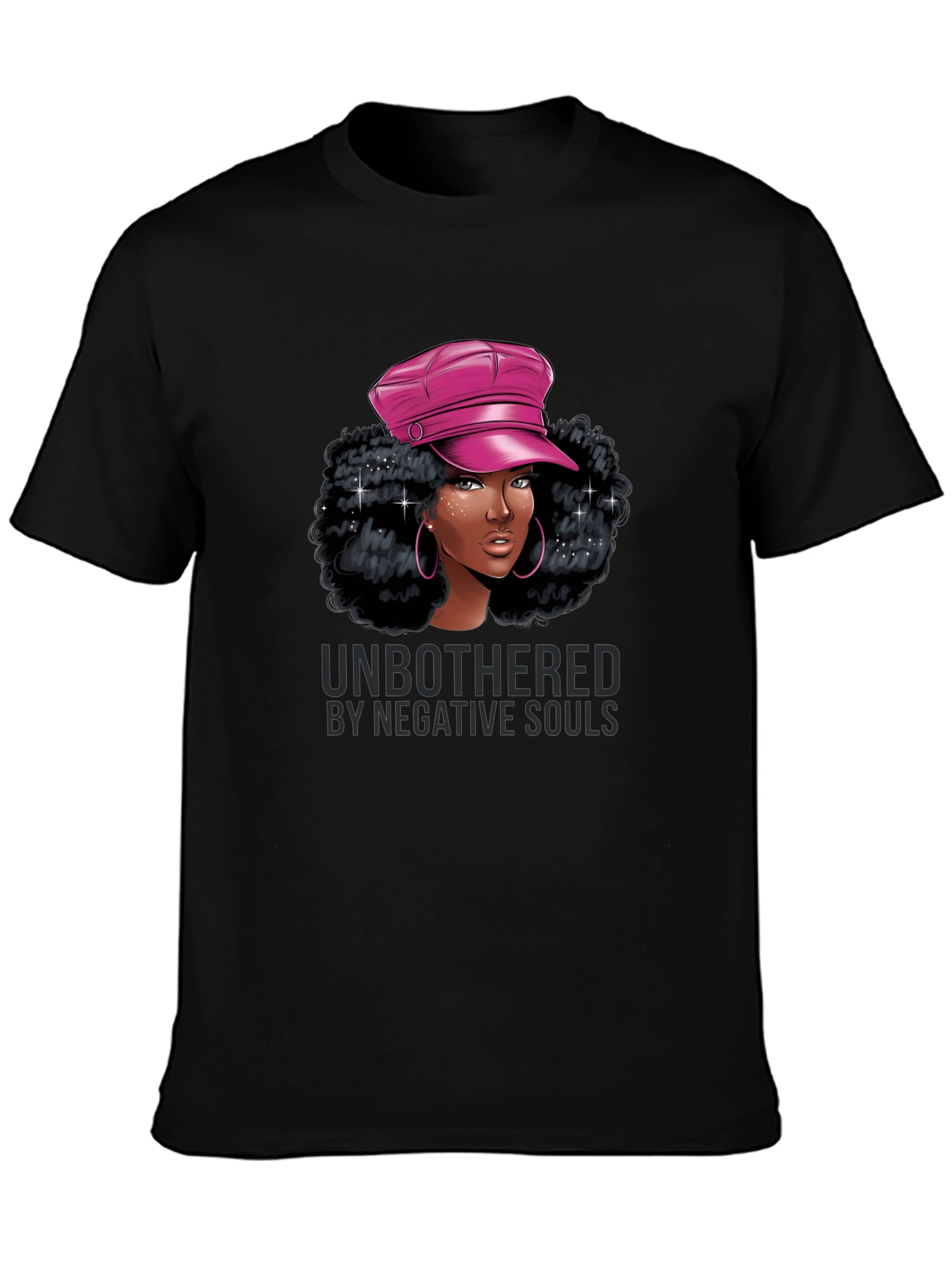 Unbothered Graphic Tee - Stylish Black T-Shirt