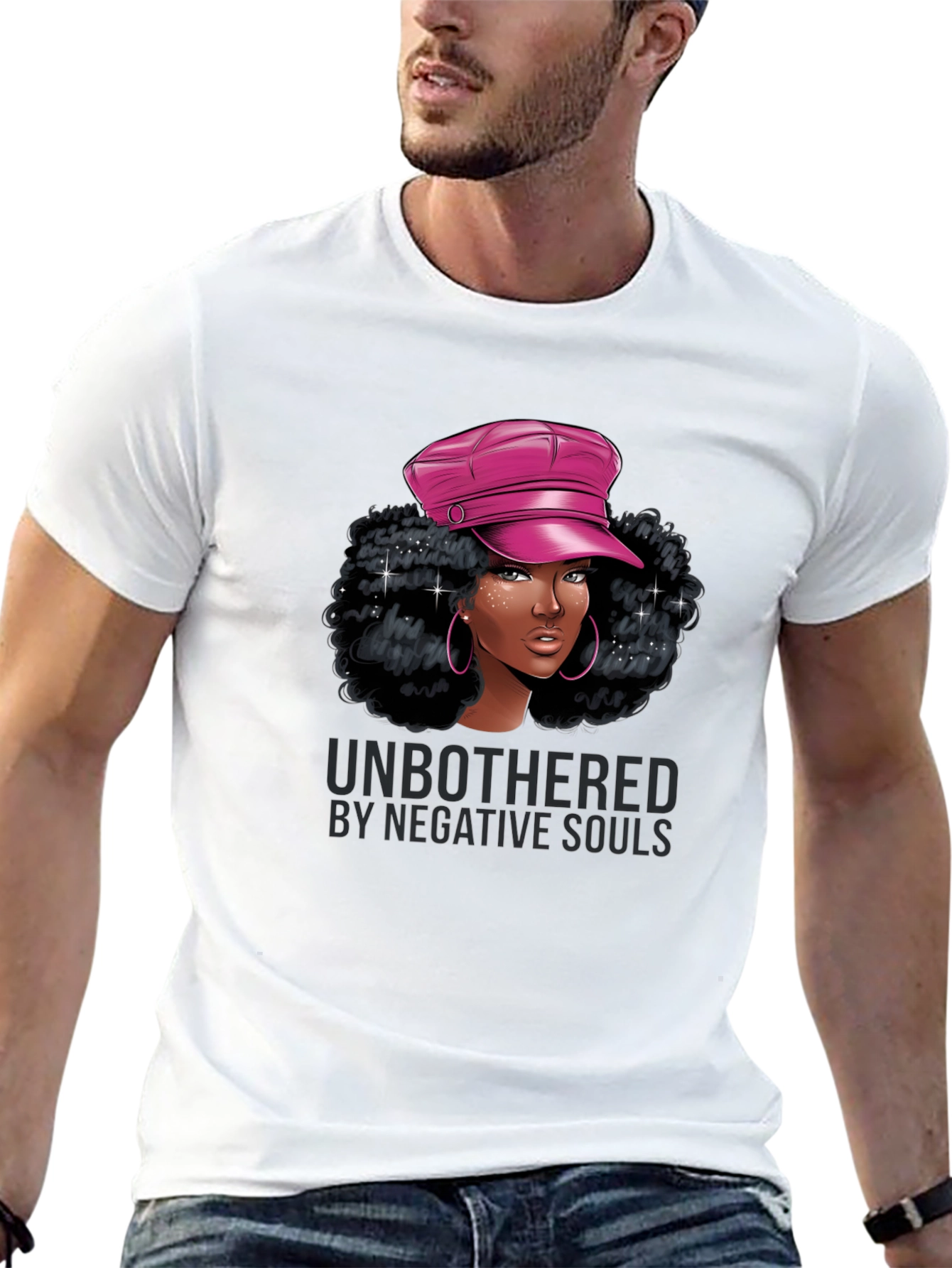 Unbothered Graphic Tee - Stylish Black T-Shirt