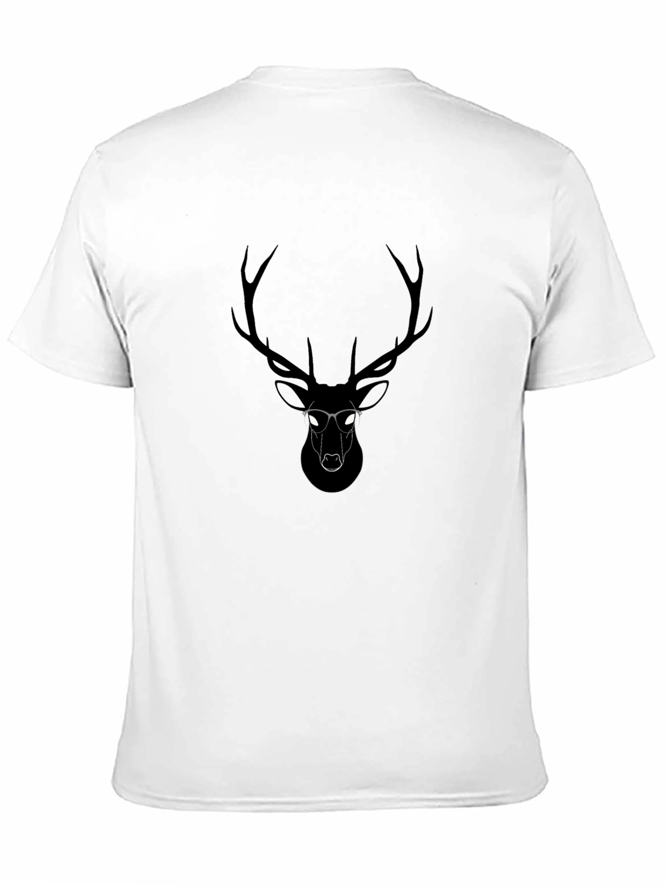 Cool Deer Graphic Black T-Shirt