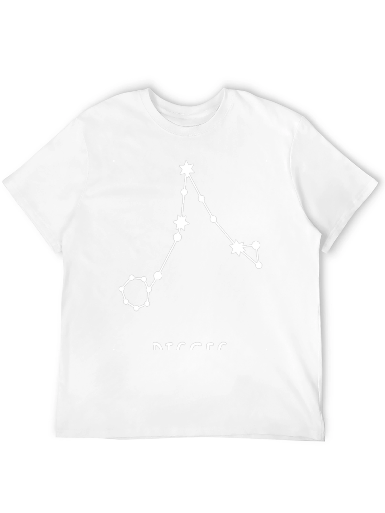 Pisces Constellation Graphic Tee - Black