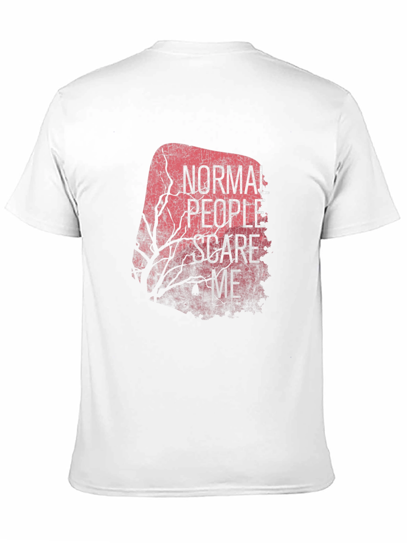 Normal People Scare Me Black Tee