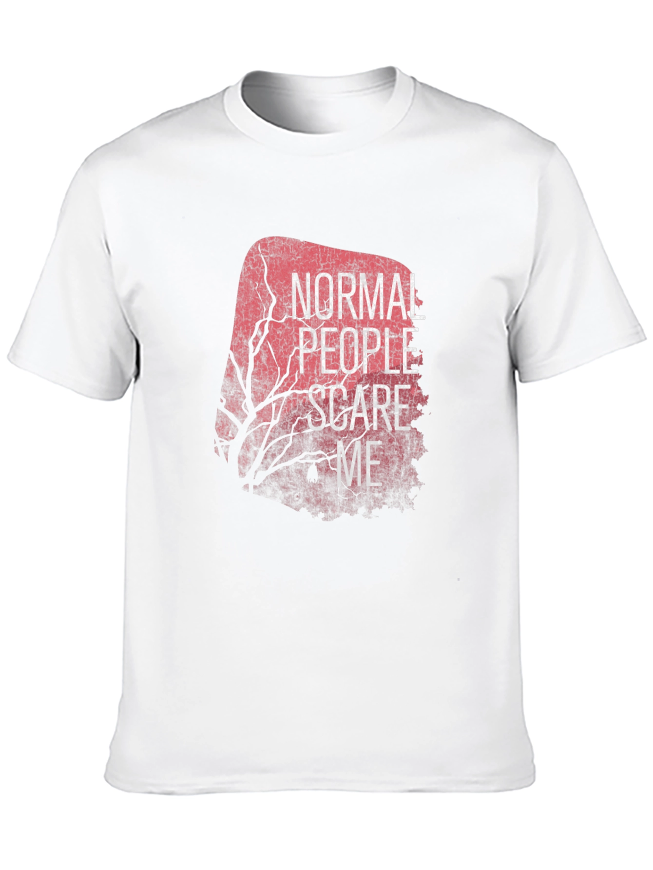 Normal People Scare Me Black Tee